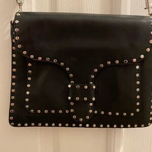 Rebecca minkoff black leather crossbody or shoulder